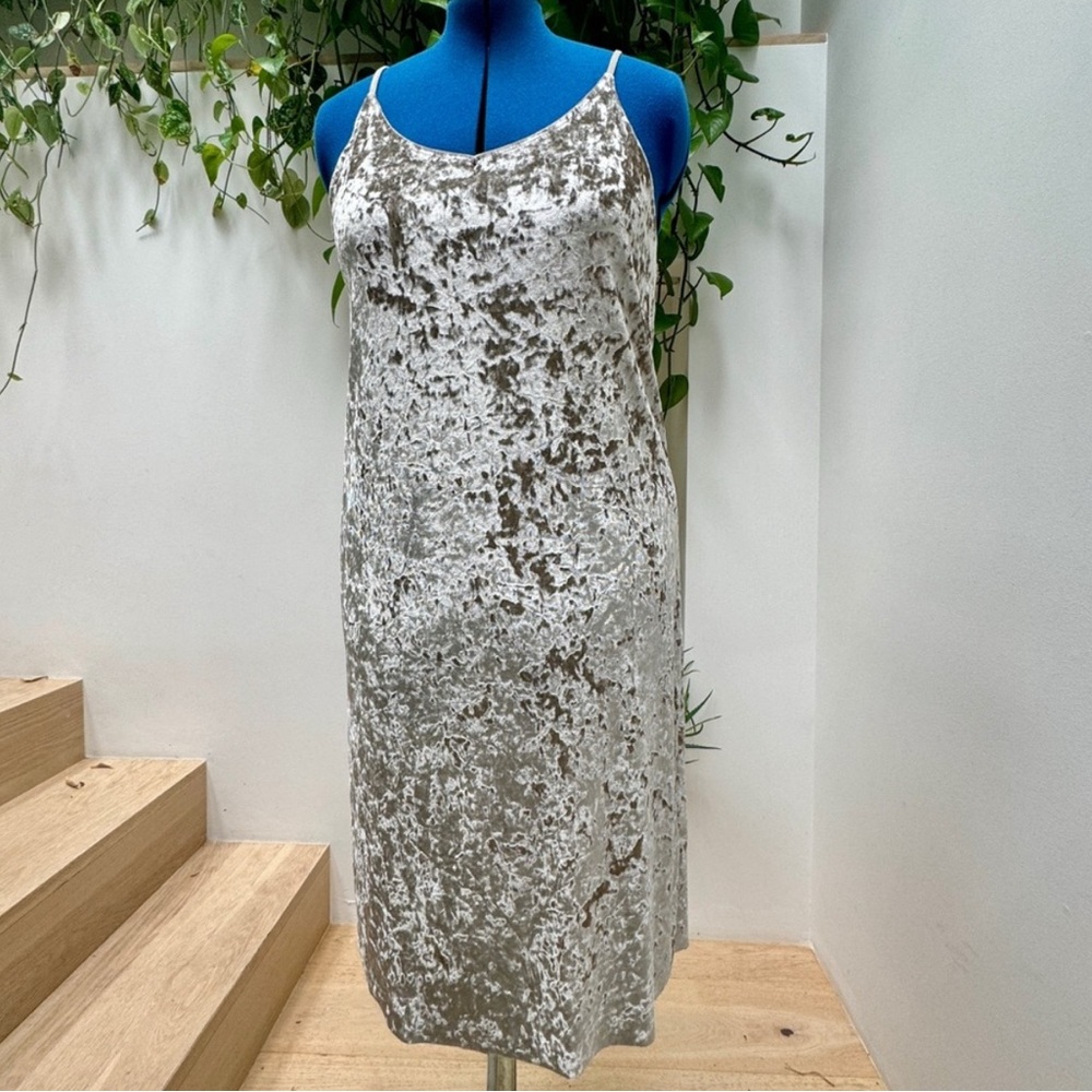 Crushed Velvet slip tank dress